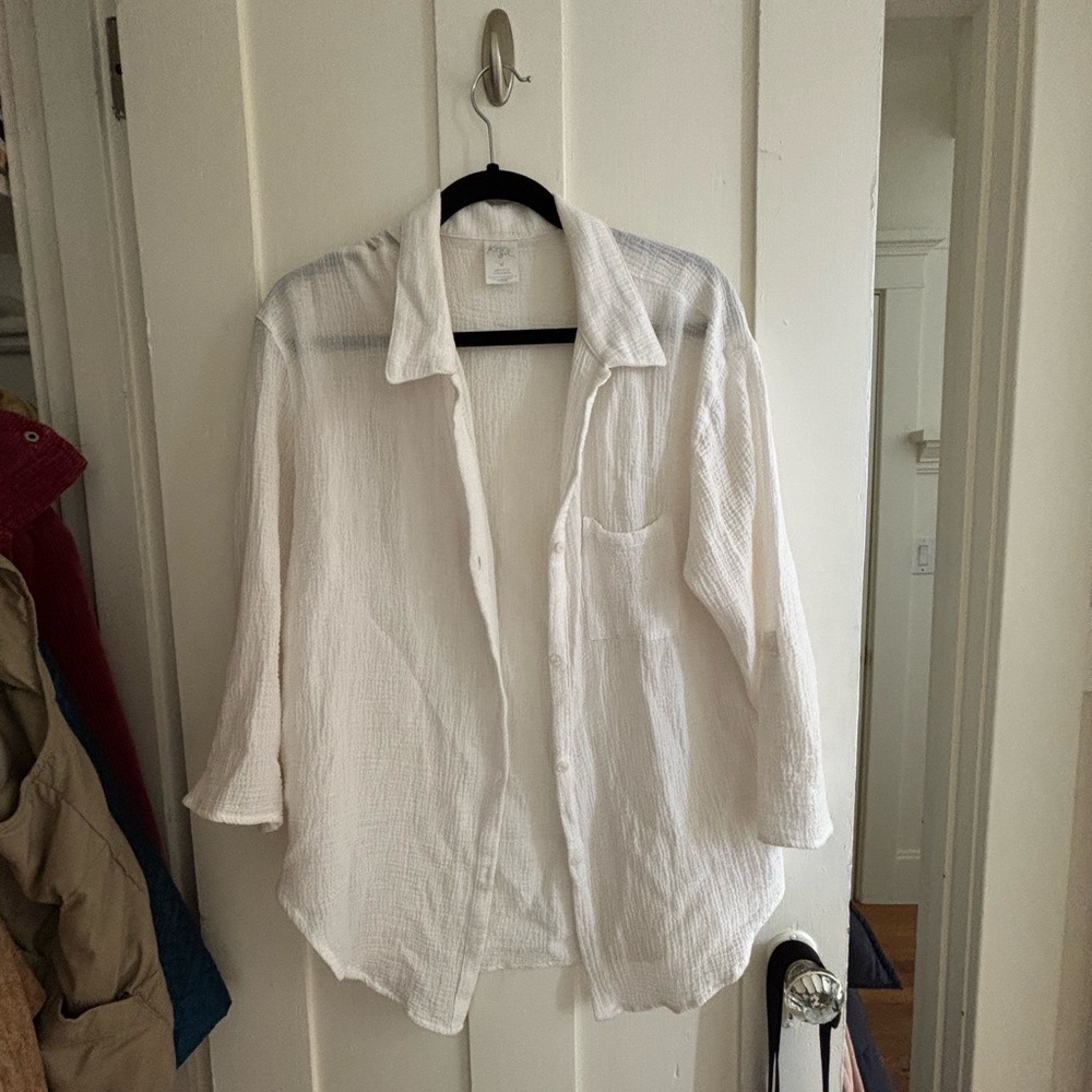 White Button-Up Shirt